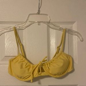 Small yellow bikini top NWOT